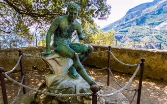 Monument at Villa Cimbrone, Ravello, Amalfi Coast, Italy