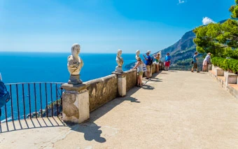 Terrace of Infinity at Villa Cimbrone, Ravello, Amalfi Coast, Italy